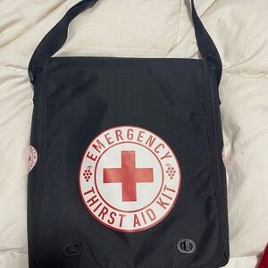 Black Emergency Thirst Aid Kit Bag